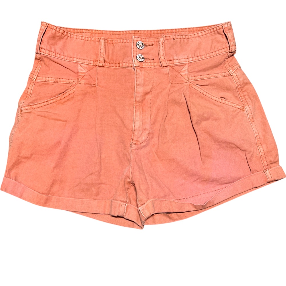 Pilcro Anthropologie Coral High Rise Shorts